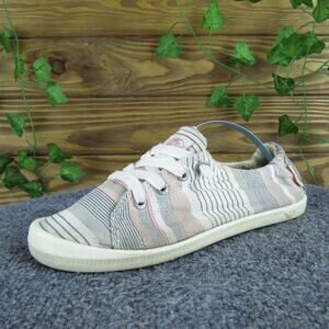 ROXY Women's Bayshore III Slip-On Gray‎ Fabric Sz 7.5 Medium Gently Used 2025